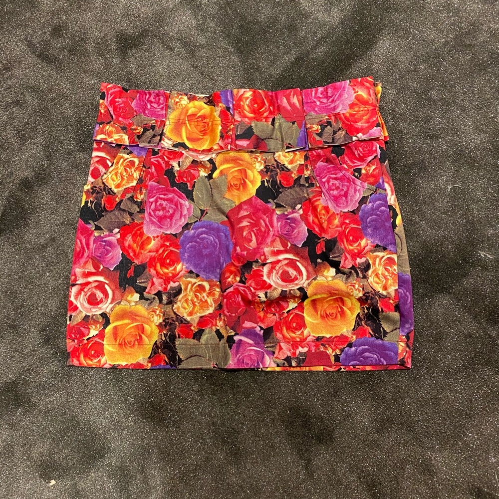 ASOS Floral mini skirt